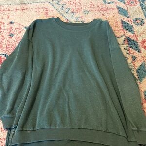 American Eagle Soft Green Jegging Fit Sweatshirt